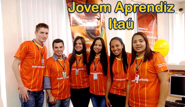 Jovem aprendiz de sucesso para rede itaú